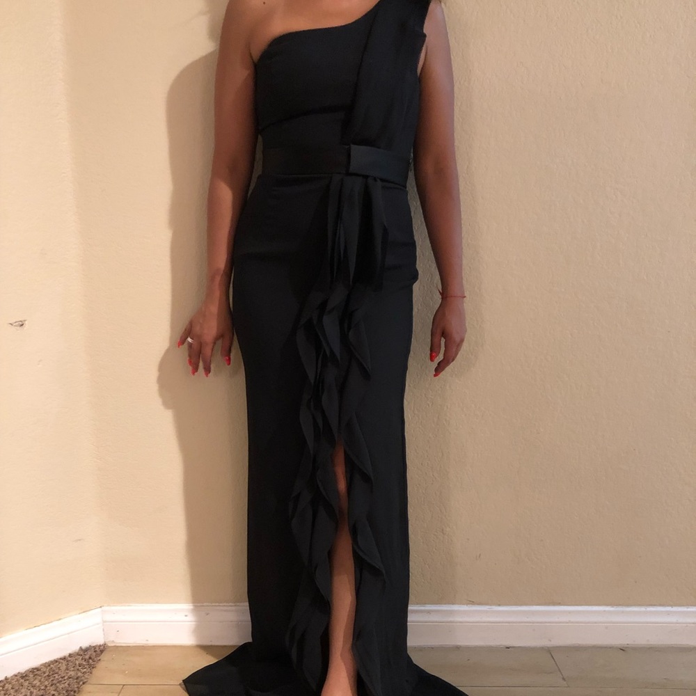 Black David’s Bridal Bridesmaid Gown